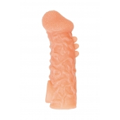 Телесная закрытая насадка с шершавой головкой Cock Sleeve Size M - 15,6 см. - KOKOS - в Грозном купить с доставкой