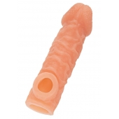 Телесная закрытая насадка с шершавой головкой Cock Sleeve Size M - 15,6 см. - KOKOS - в Грозном купить с доставкой
