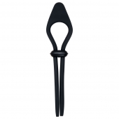 Черное эрекционное лассо с вибропулей Black Tie Affair - Zero Tolerance - в Грозном купить с доставкой