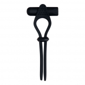 Черное эрекционное лассо с вибропулей Black Tie Affair - Zero Tolerance - в Грозном купить с доставкой