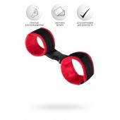 Красно-черные велюровые оковы Anonymo - ToyFa - купить с доставкой в Грозном