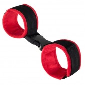 Красно-черные велюровые оковы Anonymo - ToyFa - купить с доставкой в Грозном