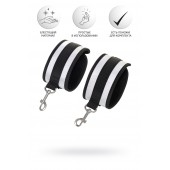 Серебристо-черные наручники Anonymo - ToyFa - купить с доставкой в Грозном