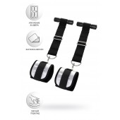 Черно-серебристые фиксаторы для рук на дверь Anonymo - ToyFa - купить с доставкой в Грозном