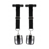 Черно-серебристые фиксаторы для рук на дверь Anonymo - ToyFa - купить с доставкой в Грозном