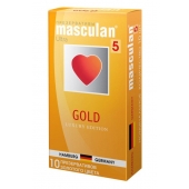 Презервативы Masculan Ultra Gold с золотым напылением и ароматом ванили - 10 шт. - Masculan - купить с доставкой в Грозном