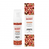 Разогревающее массажное масло  с ароматом клубники Gourmet Strawberry - 50 мл. - Exsens - купить с доставкой в Грозном