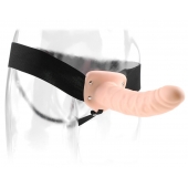 Полый страпон 8  Hollow Strap-On телесного цвета - 19 см. - Pipedream - купить с доставкой в Грозном