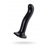 Черный стимулятор для пар P G-Spot Dildo Size L - 19 см. - Strap-on-me - в Грозном купить с доставкой