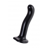 Черный стимулятор для пар P G-Spot Dildo Size L - 19 см. - Strap-on-me - в Грозном купить с доставкой