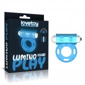 Голубое, светящееся в темноте эрекционное виброкольцо Lumino Play Vibrating Penis Ring - Lovetoy - в Грозном купить с доставкой