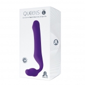 Фиолетовый безремневой страпон Queens L - Adrien Lastic - купить с доставкой в Грозном