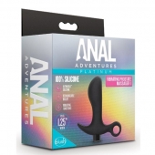Черный анальный вибратор Silicone Vibrating Prostate Massager 01 - 10,8 см. - Blush Novelties - в Грозном купить с доставкой