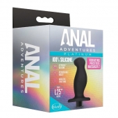 Черный анальный вибромассажёр Silicone Vibrating Prostate Massager 02 - 10,8 см. - Blush Novelties - в Грозном купить с доставкой