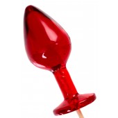 Красный леденец в форме малой анальной пробки со вкусом виски - Sosuчki - купить с доставкой в Грозном