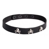 Кожаный чокер  Веселый Роджер - Sitabella - купить с доставкой в Грозном