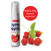 Гель-смазка Tutti-frutti с земляничным вкусом - 30 гр. - Биоритм - купить с доставкой в Грозном