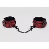 Красно-черные наручники Reversible Faux Leather Wrist Cuffs - Fifty Shades of Grey - купить с доставкой в Грозном