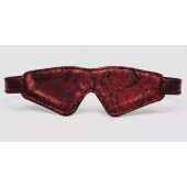 Двусторонняя красно-черная маска на глаза Reversible Faux Leather Blindfold - Fifty Shades of Grey - купить с доставкой в Грозном