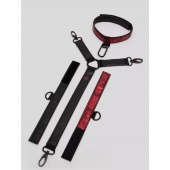 Ошейник с наручниками Reversible Faux Leather Collar and Wrist - Fifty Shades of Grey - купить с доставкой в Грозном