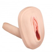 Мастурбатор-вагина с вибрацией и выносным пультом управления REALSTUFF SMOOTH   BALD - Dream Toys - в Грозном купить с доставкой