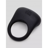 Черное эрекционное виброкольцо Sensation Rechargeable Vibrating Love Ring - Fifty Shades of Grey - в Грозном купить с доставкой