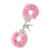 Металлические наручники с розовой меховой опушкой METAL HANDCUFF WITH PLUSH PINK - Dream Toys - купить с доставкой в Грозном
