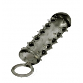 Дымчатая стимулирующая насадка с закрытой головкой SAMURAI PENIS SLEEVE BLACK - 14,5 см. - NMC - в Грозном купить с доставкой