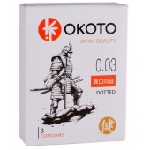 Презервативы с точками OKOTO Dotted - 3 шт. - Sitabella - купить с доставкой в Грозном