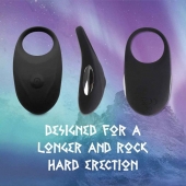 Черное эрекционное виброкольцо Thor Cockring - FeelzToys - в Грозном купить с доставкой