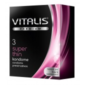 Ультратонкие презервативы VITALIS PREMIUM super thin - 3 шт. - Vitalis - купить с доставкой в Грозном