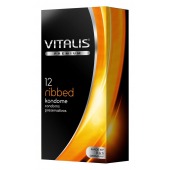 Ребристые презервативы VITALIS PREMIUM ribbed - 12 шт. - Vitalis - купить с доставкой в Грозном