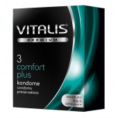 Контурные презервативы VITALIS PREMIUM comfort plus - 3 шт. - Vitalis - купить с доставкой в Грозном