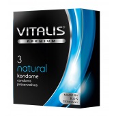 Классические презервативы VITALIS PREMIUM natural - 3 шт. - Vitalis - купить с доставкой в Грозном