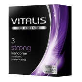 Презервативы с утолщенной стенкой VITALIS PREMIUM strong - 3 шт. - Vitalis - купить с доставкой в Грозном