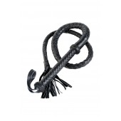 Длинный кожаный кнут с хлопушками на конце - ToyFa - купить с доставкой в Грозном