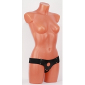Универсальные черные трусики для страпона - БДСМ Арсенал - купить с доставкой в Грозном