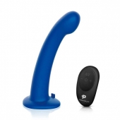 Синяя насадка Remote Control P-Spot G-Spot с черными трусиками - 20 см. - Pegasus - купить с доставкой в Грозном