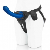 Синяя насадка Remote Control P-Spot G-Spot с черными трусиками - 20 см. - Pegasus - купить с доставкой в Грозном