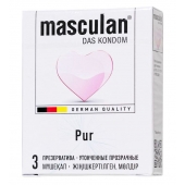 Супертонкие презервативы Masculan Pur - 3 шт. - Masculan - купить с доставкой в Грозном
