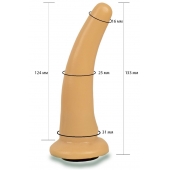 Телесная гладкая насадка Harness - 13,3 см. - LOVETOY (А-Полимер) - купить с доставкой в Грозном