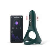 Изумрудное виброкольцо Magic Motion Rise с подхватом мошонки - Magic Motion - в Грозном купить с доставкой