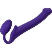 Фиолетовый безремневой страпон Silicone Bendable Strap-On - size M - Strap-on-me - купить с доставкой в Грозном