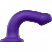 Фиолетовый фаллоимитатор-насадка Strap-On-Me Dildo Dual Density size L - 19 см. - Strap-on-me - купить с доставкой в Грозном