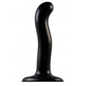 Черный фаллоимитатор-насадка Strap-On-Me P G spot Dildo size S - 16,4 см. - Strap-on-me - купить с доставкой в Грозном