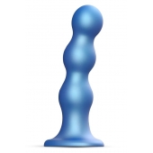 Голубая насадка Strap-On-Me Dildo Plug Balls size S - Strap-on-me - купить с доставкой в Грозном