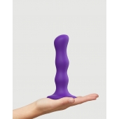 Фиолетовая насадка Strap-On-Me Dildo Geisha Balls size M - Strap-on-me - купить с доставкой в Грозном