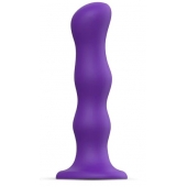 Фиолетовая насадка Strap-On-Me Dildo Geisha Balls size M - Strap-on-me - купить с доставкой в Грозном