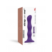 Фиолетовая насадка Strap-On-Me Dildo Geisha Balls size XL - Strap-on-me - купить с доставкой в Грозном