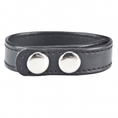 Кольцо на пенис SNAP COCK RING из искусственной кожи на клепках - BlueLine - в Грозном купить с доставкой